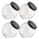 Kit 4 Pote Baleiro Grande 2,5l Tampa de Rosca Premium