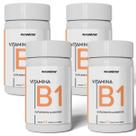 Kit 4 Pote De Vitamina B1 A Melhor Tiamina 240 Cápsulas Pura Thiamine Sem Sabor Original Alta Pureza