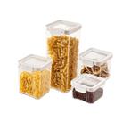 Kit 4 Pote Empilhavel hermetico Mantimento GuardFresh 3.9L