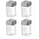 Kit 4 Pote Hermético Para Alimentos Multiuso C/ Trava 1L