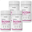 Kit 4 Potes Biotina Suplemento Alimentar Rico Acido Fólico Vitamina Saúde Cabelos e Unhas - Natunéctar Original 240 Capsulas Kit 4 Potes Biotina Suplemento Alimentar Rico Acido Fólico Vitamina Saúde Cabelos e Unhas - Natunéctar Original 240 Capsulas