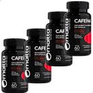 Kit 4 Potes Cafeína Anidra Suplemento Duom 240 Capsulas Em Pó Café Treino Academia