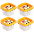 Kit 4 Potes com tampa do Mickey 200ml Porta Temperos e Alimentos Kit 4 Potes com tampa do Mickey 200ml Porta Temperos e Alimentos