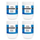 Kit 4 Potes Creme De Massagem Corporal Dagua Natural Neutro 650g Sem Perfume Hidratação