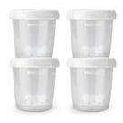 Kit 4 Potes De Leite Materno Pimpolho 180ml Cada Hermético Tampa Rosqueável Freezer Micro-ondas Livre BPA
