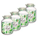 Kit 4 Potes de Vidro Hermético Original FIDO Terrina 5000 ml Ø 17,5 mm Multiuso