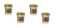 Kit 4 Potes de Vidro Quattro Stagioni 320 ml Para Conservas e Afins COM Tampa Original