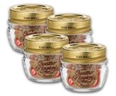 Kit 4 Potes de Vidro Quattro Stagioni 40 ml Para Conservas e Afins COM Tampa Original