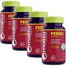 Kit 4 Potes Ferro Quelato Bisglicinato 60 Capsulas Comprimidos Suplemento Alimentar Vitamina Premium