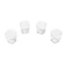 Kit 4 Potes Hermético Vidro Antivazamento 170 ml cada