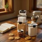 Kit 4 Potes Herméticos Alimentos Cozinha Recipiente Conserva Plástico Vasilha Guarda Armazenar