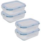 Kit 4 Potes Herméticos Marmita 1040ml Micro-ondas Transparente Tampa Alimento Comida - Quality House Kit 4 Potes Herméticos Marmita 1040ml Micro-ondas Transparente Tampa Alimento Comida - Quality House