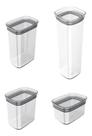 Kit 4 Potes Herméticos Porta Alimentos Mantimentos Com Tampa