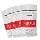 Kit 4 Potes Licopeno Suplemento Alimentar Natural Extrato Seco Vitamina Selênio Frascos 240 Cápsulas Natunéctar Original
