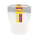 Kit 4 Potes Linha Mais 530ml Plasvale Branco