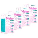 Kit 4 Potes Mater Vitam Suplemento Alimentar Vitaminas Minerais Gestante Lactantes Mamãe 240 Capsulas