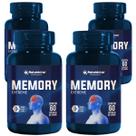 Kit 4 Potes Memory Extreme Suplemento Alimentar Natural Original Natunectar 240 Cápsulas