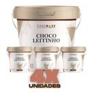 Kit 4 potes - mescla chocoleitinho com leite ninho foodbase