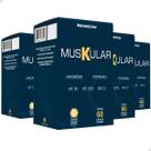 Kit 4 Potes Muskular Suplemento Alimentar Natural 100% Pura Natunectar 240 Capsulas Vitaminas