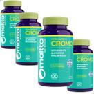Kit 4 Potes Picolinato de Cromo Suplemento Alimentar 100 Natural Original 480 Capsulas Comprimidos