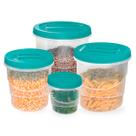 Kit 4 Potes Porta Mantimentos Alimentos Tampa de Rosca