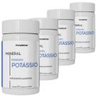 Kit 4 Potes Potássio Puro 100% Natural Suplemento Alimentar Original Natunectar Vitamina Magnésio 240 Capsulas
