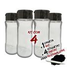 Kit 4 Potes T130 Tempero de Cozinha + Etiquetas + Caneta Giz Kit 4 Potes T130 Tempero de Cozinha + Etiquetas + Caneta Giz
