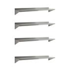 Kit 4 Prateleira Inox de Parede para Cozinha Comercial