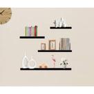 Kit 4 Prateleira MDF reta Branco P/ Decoração