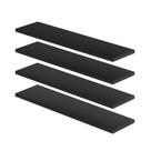 Kit 4 Prateleira Retas Simples Com Suporte Invisivel Decorativo Parede Organizador Quarto Sala Escritorio Hall de Entrada