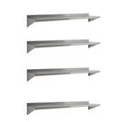 Kit 4 Prateleiras Inox para Cozinha Restaurante e Lanchonete