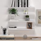 Kit 4 Prateleiras Retas Simples Suporte Invisível Para Decoração Organização MDF