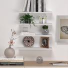 Kit 4 Prateleiras Suspensa Escritório Quarto Decoração