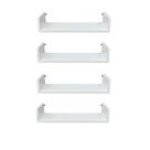 Kit 4 Prateleiras Tipo U 45x20x11,5cm