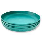 Kit 4 Prato Fundo Plástico Ø22cm 2443499 Verde - Quanhe