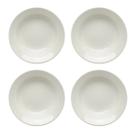 Kit 4 Prato Fundo Sopa Cerâmica Gourmet Plus Branco 22cm