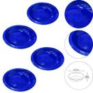 Kit 4 Prato Infantil de Plástico Com Desenho de Trator Azul
