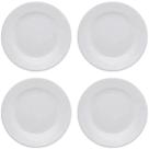 Kit 4 Prato Sobremesa Cerâmica Gourmet Plus Branco 19cm