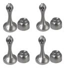 Kit 4 Prendedor De Porta Magnetico Aco Inox Escovado com Bucha Fixador Magnético Aparador de Porta Imã forte