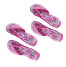 Kit 4 Prendedores De Toalha Sandália Rosa Clip Para Cadeira De Praia - 3104 Tobee