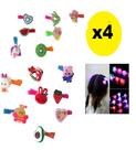 Kit 4 presilhas Luminosa Infantil De Desenhos sortidos