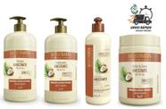 Kit 4 Produtos Umectante De Óleo De Cocô 1l Bio Extratus Kit 4 Produtos Umectante De Óleo De Cocô 1l Bio Extratus