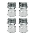 Kit 4 Prolongador Extensão Curta Cromada 1/2 DN15 Hidráulica