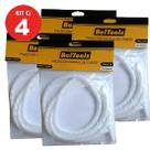 Kit 4 Protetor Cabos Espiral 12mm X 2 Metros Branco Beltools Kit 4 Protetor Cabos Espiral 12mm X 2 Metros Branco Beltools