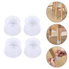 Kit 4 Protetor De Pé Cadeira Mesa Silicone Proteção Antirruído Redondo