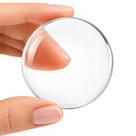 Kit 4 Protetores De Móveis Silicone Transparente Adesivo Alta Fixação Redondo 4cm Anti Impacto Ruído Portas Gavetas Armários Parede Maçaneta