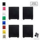 Kit 4 puff quadrado banqueta cubo