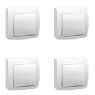 Kit 4 Pulsador SistemaX Pial Legrand 675005 2A 250v Branco