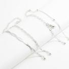 Kit 4 Pulseiras Com Figa Prata Legitima 925