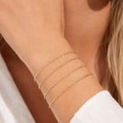 Kit 4 Pulseiras Femininas Douradas Aço Inox Ajustáveis Luxo